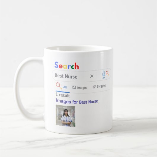 Mug NURSE GIft FUNNY, le meilleur moteur de recherche  (Gauche)