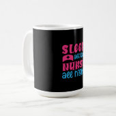 Mug Nurse Gift | Sleep All Day Nurse All Night (Devant gauche)