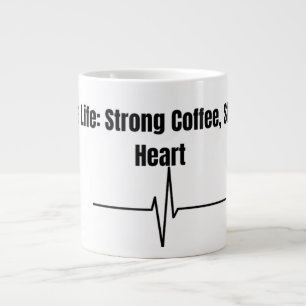 Mug Nurse Life Café Fort Cœur Plus Fort