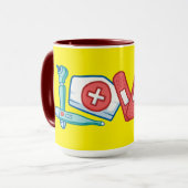 Mug Nurse Love Life (Devant gauche)