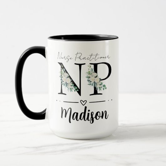 Mug Nurse Practitioner Mug, Personalized Nurse Practit (Gauche)