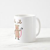 Mug NURSE REINDEER Funny Mignonne oeuvre de Noël Nursi (Devant droit)