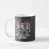 Mug Nurse Skeleton New Year Crew 2026 Funny Er Icu Par (Gauche)