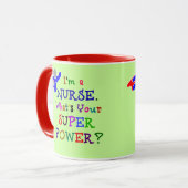 Mug Nurse Superhero (Devant gauche)