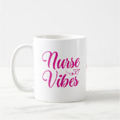 Mug Nurse Vibes personnalise le nom (Gauche)