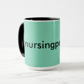 Mug #nursingissues aqua & black (Devant gauche)