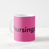 Mug #nursingProblèmes (Devant gauche)