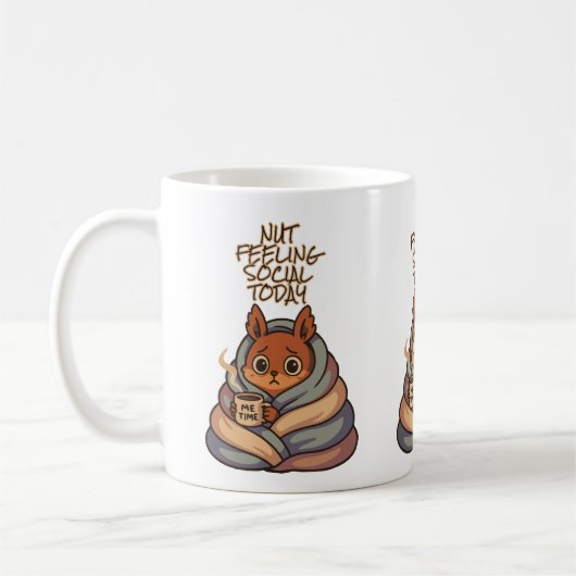 Mug Nut Feed Social Aujourd'Hui - Cosy Écureuil Introd (Gauche)