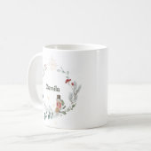 Mug Nutcracker aquarelle botanique joli Noël (Devant gauche)