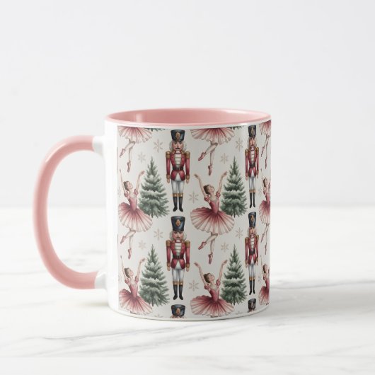 Mug Nutcracker Ballerina ballet dancer christmas tree  (Gauche)