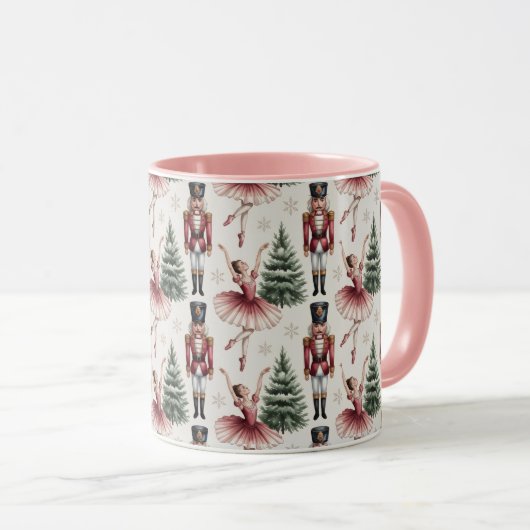 Mug Nutcracker Ballerina ballet dancer christmas tree  (Devant droit)