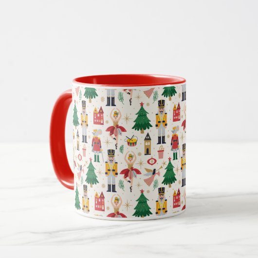 Mug Nutcracker Ballet Motif de vacances (Devant gauche)