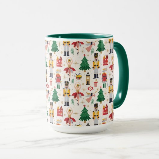 Mug Nutcracker Ballet Motif de vacances (Devant droit)