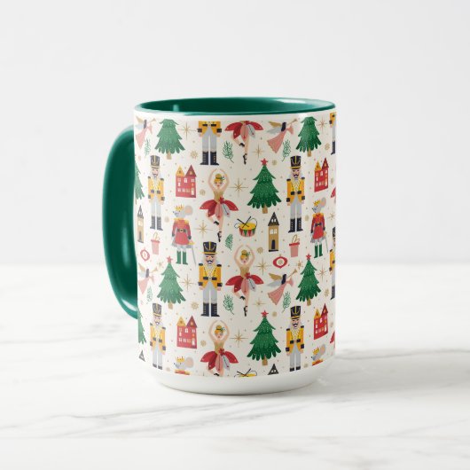 Mug Nutcracker Ballet Motif de vacances (Devant gauche)