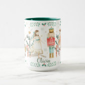 Mug Nutcracker Ballet Noël Festif Nom du cadeau  (Centre)