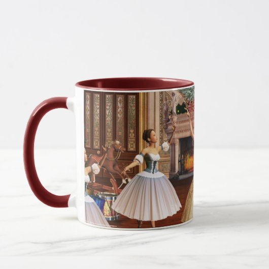 Mug Nutcracker Dancing Ballerinas Holiday Musique (Gauche)