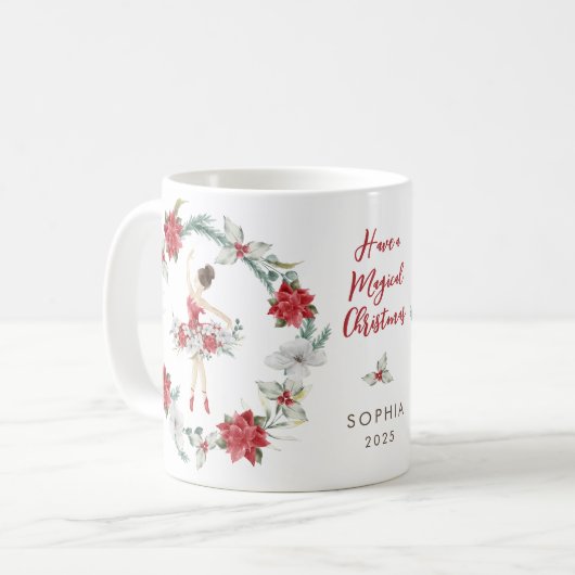 Mug Nutcracker mignon Ballerina Noël (Devant gauche)