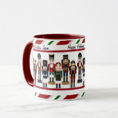 Mug Nutcracker Personnalisez Nom et voeux de Noël (Devant gauche)