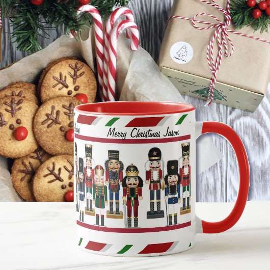 Mug Nutcracker Personnalisez Nom et voeux de Noël