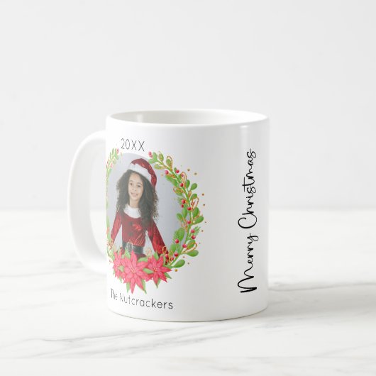 Mug Nutcracker Photo de Noël (Devant gauche)