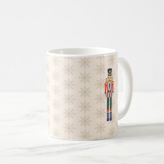 Mug Nutcracker Snowflake Pattern Holiday  (Devant droit)