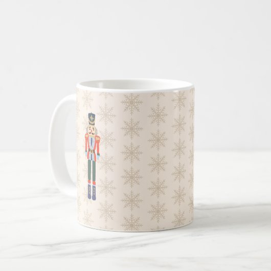 Mug Nutcracker Snowflake Pattern Holiday  (Devant gauche)