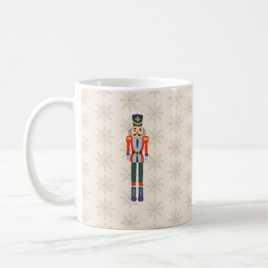 Mug Nutcracker Snowflake Pattern Holiday  (Gauche)
