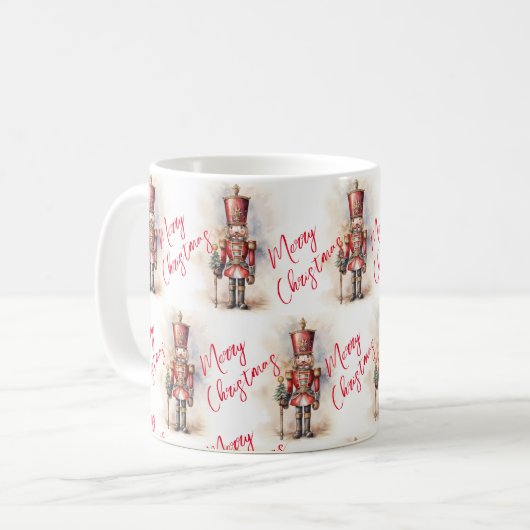 Mug Nutcracker vintage & Joyeux Noël (Devant gauche)