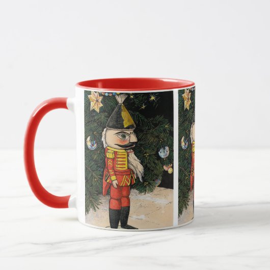 Mug Nutcracker vintage sous l'arbre de Noël (Gauche)