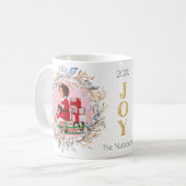Mug Nutcracker Wreath Photo de Noël (Devant gauche)