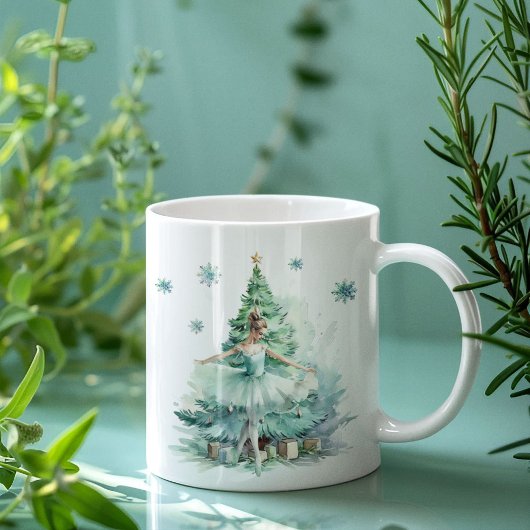 Mug Nutcraker Mint Ballerina Personnalisé Noël