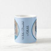 Mug Nuthatch à poitrine blanche en neige - Photo origi (Centre)