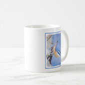 Mug Nuthatch à poitrine rouge Peinture d'art original (Devant droit)