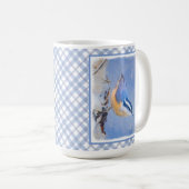 Mug Nuthatch à poitrine rouge Peinture d'art original  (Devant droit)