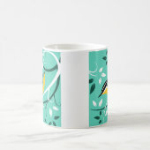 Mug Nuthatch Rouge Sur Turquoise (Centre)