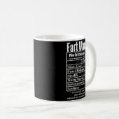 Mug Nutrion Facts Fart Machine Dad Jokes Funny Farting (Devant droit)