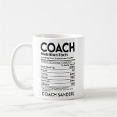 Mug Nutrition Facts Coach Funny Coach (Gauche)