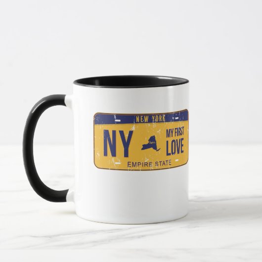 Mug NY Ma première plaque de licence d'amour (Gauche)