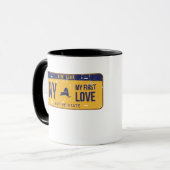 Mug NY Ma première plaque de licence d'amour (Devant gauche)