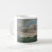 Mug NY Voyage Grand Paddlewheel Bateau à vapeur Le Pèl (Devant gauche)