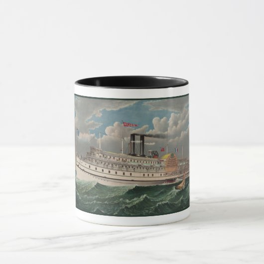 Mug NY Voyage Grand Paddlewheel Bateau à vapeur Le Pèl (Centre)