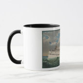 Mug NY Voyage Grand Paddlewheel Bateau à vapeur Le Pèl (Gauche)
