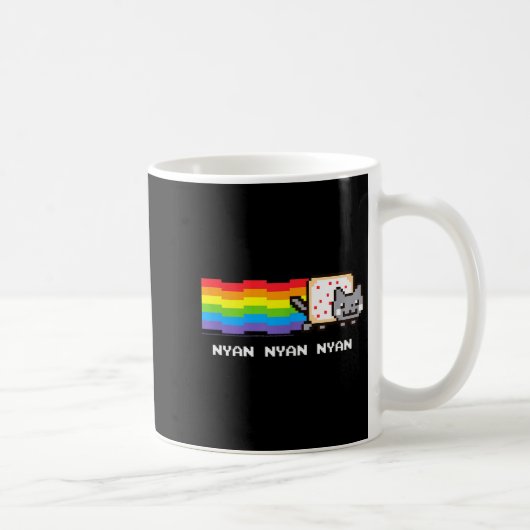 Mug Nyan Cat Nyan Nyan Nyan Rainbow Funny Internet Mem (Droite)