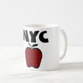 Mug NYC - Grand Apple avec chacune des 5 villes (Devant droit)