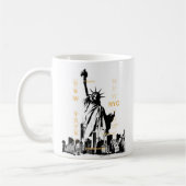 Mug Nyc Liberty Statue New York Manhattan Custom Best (Gauche)