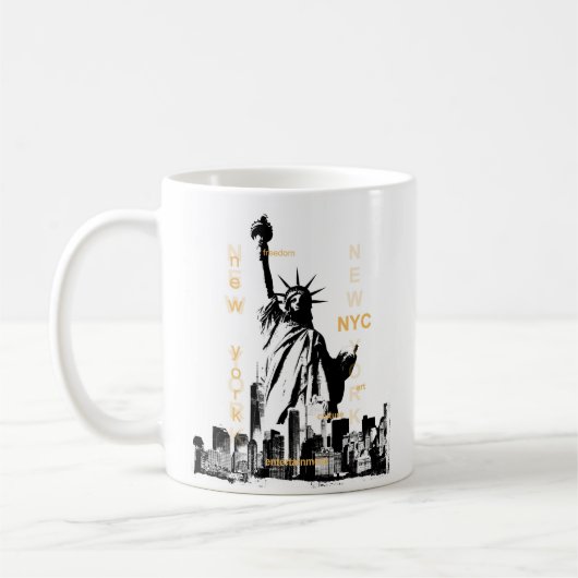 Mug Nyc Liberty Statue New York Manhattan Custom Best (Gauche)