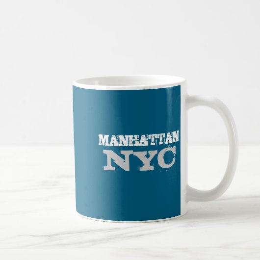 Mug Nyc Manhattan New York City Elegant Black Template (Droite)