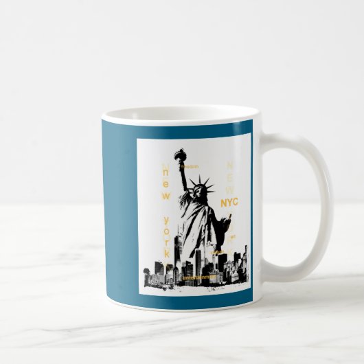 Mug Nyc New York Brooklyn Bridge Liberty Statue Mens _ (Droite)