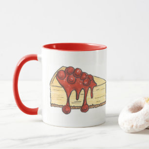 Mug NYC New York Cherry Cheesecake pâtisserie en tranc