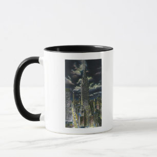 Mug NYC, nouveau bâtiment de YorkChrysler la nuit # 1
